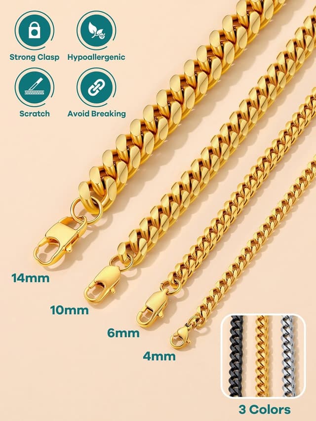 Detalle de Supcare curb link bracelet chain 19cm