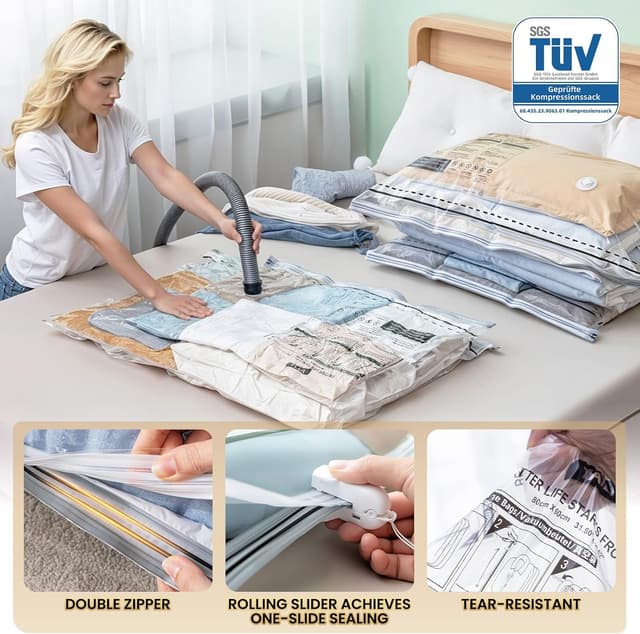 Thumbnail 1 de TAILI Vakuumbeutel 8 Stück 100x70/80x60 cm