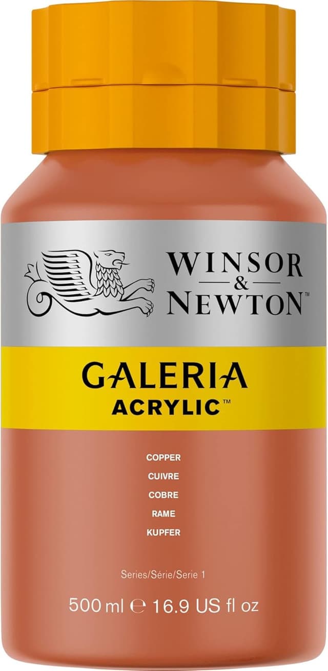 Detalle de Winsor & Newton Galeria Acrylfarbe 2150214 Kupfer, glänzend, hoch pigmentiert (500 ml)