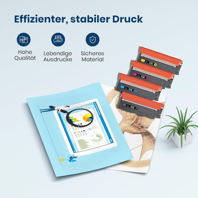 Thumbnail 4 de HP 117A Toner-Set Schwarz Cyan Gelb Magenta