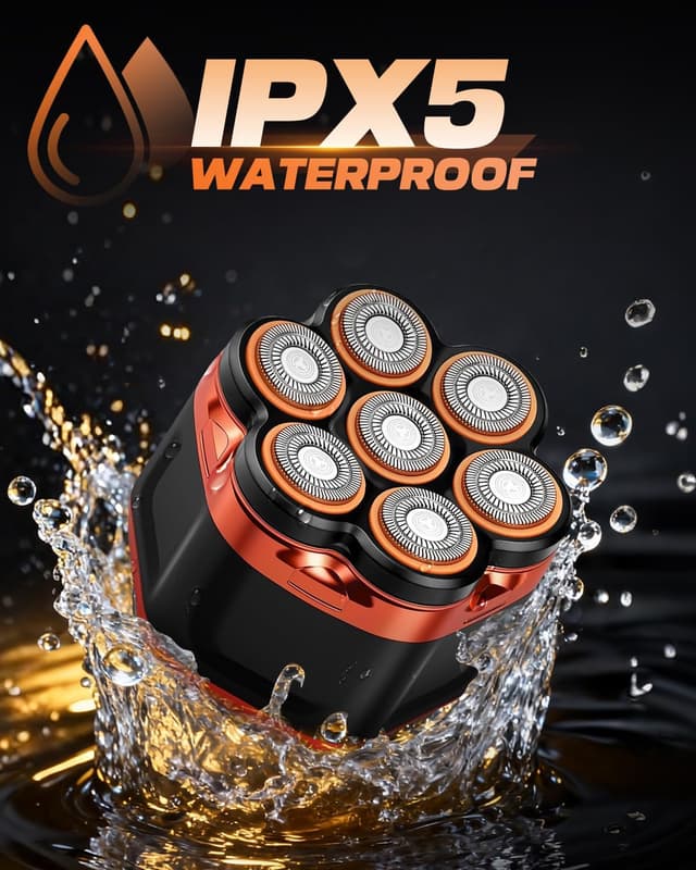 Detalle de Zenmos Mens Head Shaver Bald 7D