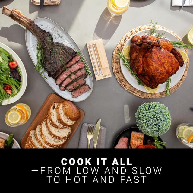 Detalle de MEATER Pro Duo smart wireless meat thermometer with dual probes (1000°F high-heat resistant)