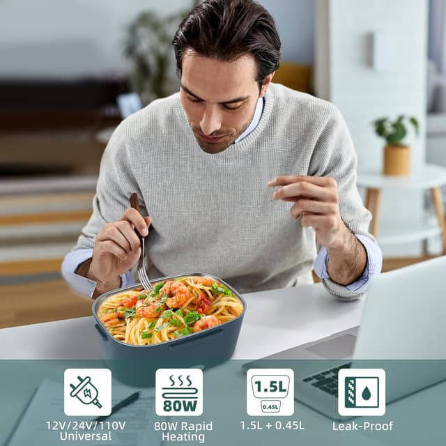 Thumbnail 5 de SOHIDA Electric Lunch Box 1.5L 80W