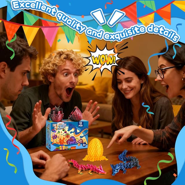 Thumbnail 4 de Cybermaker 12PCS Dragon Easter Eggs 12pcs 🐉