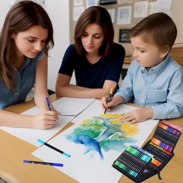 Detalle de LENTPER 108 Dual Brush Marker Pens