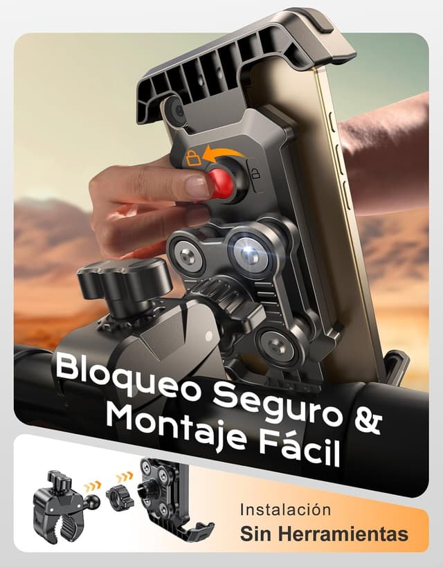 Thumbnail 4 de CIRYCASE Soporte Movil Moto antivibración 360°