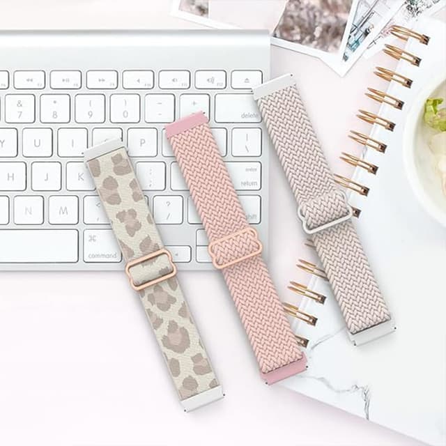 Thumbnail 6 de FYISWHO elastic nylon replacement band (20mm) for Amazfit GTS/GTR/Bip Active & more