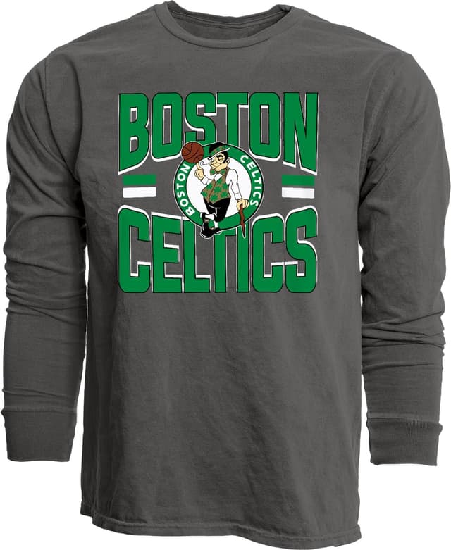 Detalle de Blue 84 NBA Officially Licensed Long Sleeve T-Shirt (Ringspun) — Boston Celtics Blue 84 84 NBA Unisex Adult