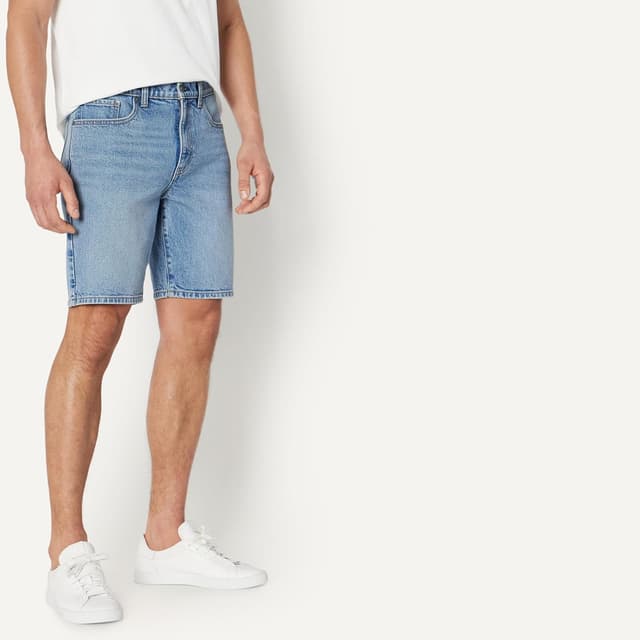 Detalle de Amazon Essentials Men’s Heavyweight Stretch Straight-Fit Jean Shorts (9-inch inseam)