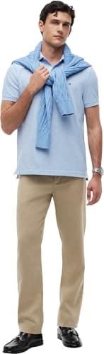 Detalle 2 de Tommy Hilfiger Polo Regular 1985 para Hombre MW0MW17770 (Azul, XL)