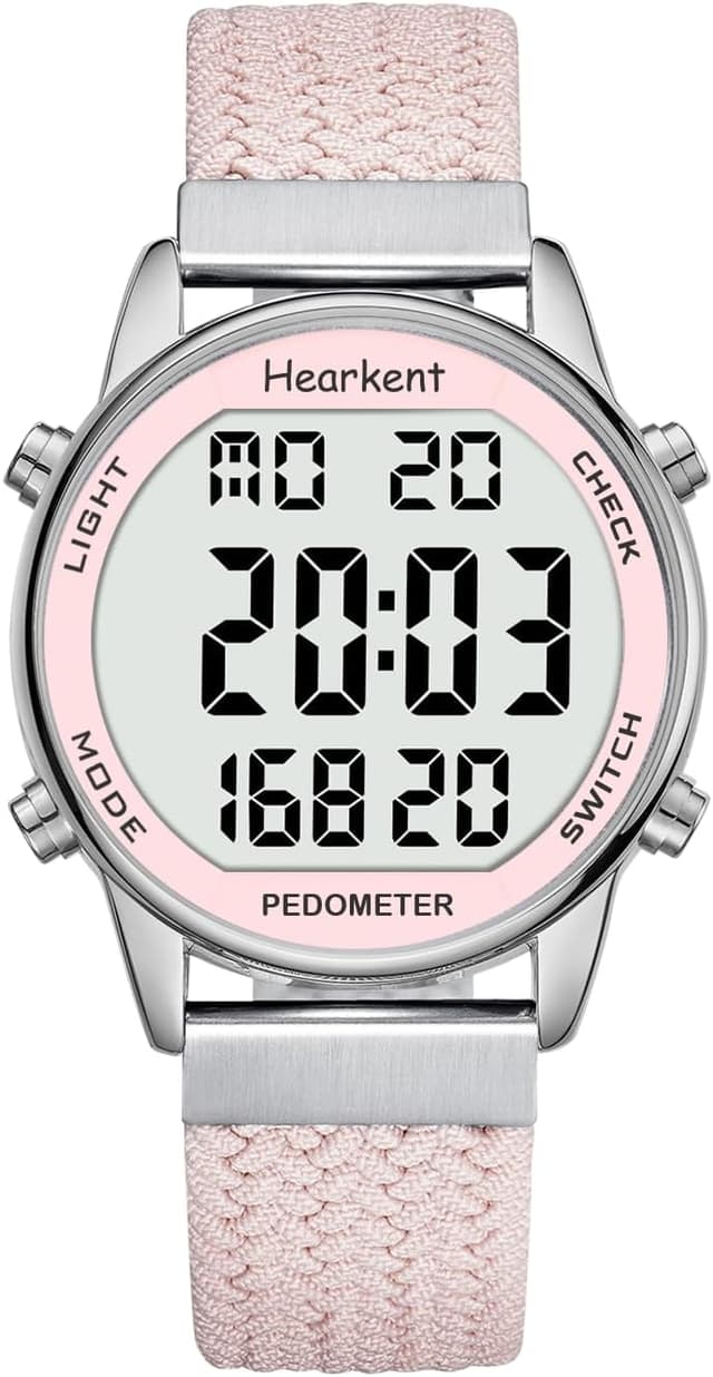 Imagen de Hearkent Pedometer Watch for Women – Non-Bluetooth step tracker with LCD display and 30M waterproofing en OfertitasTOP