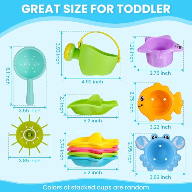 Thumbnail 6 de Baby Bath Toys 10PCS Set for 1–4 Year Olds