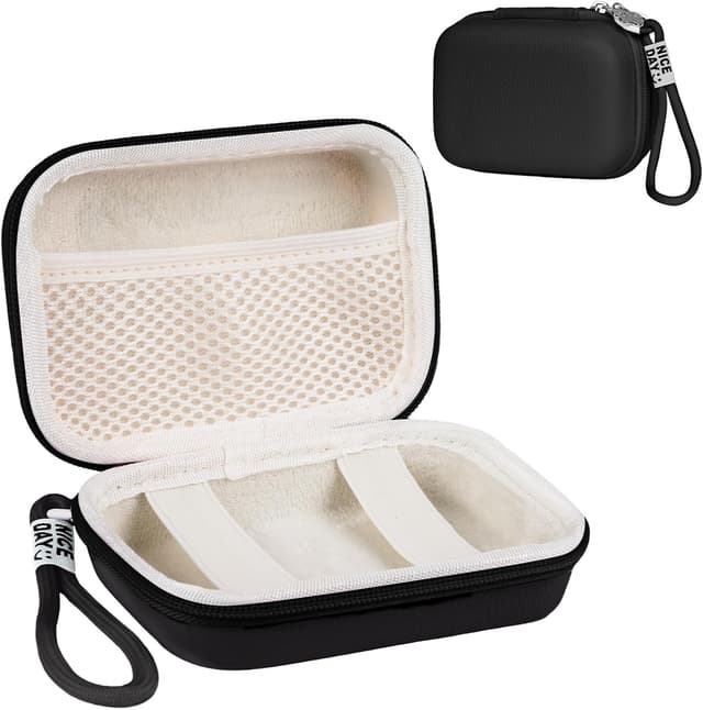 Detalle de Ainiv Digital Camera Case (Small) – compact PU+EVA camera pouch with organiser for Sony, Canon, Panasonic & more