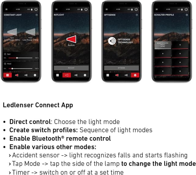 Detalle 2 de Ledlenser H19R Signature rechargeable head torch (IP68) – 4000 lumens, swivel beam head, app control