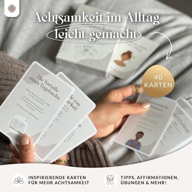 Detalle de LEBENSKOMPASS 40 Achtsamkeitskarten 🃏