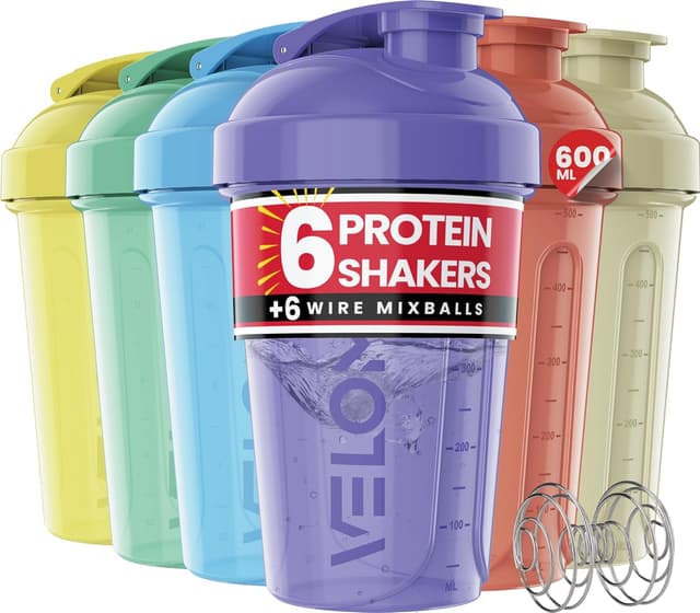 Detalle de VELOMIX protein shaker bottles 600ml