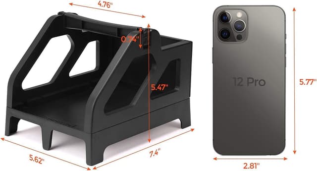 Detalle 2 de MUNBYN ILH01 Black label holder for roll and stack fan-fold thermal labels