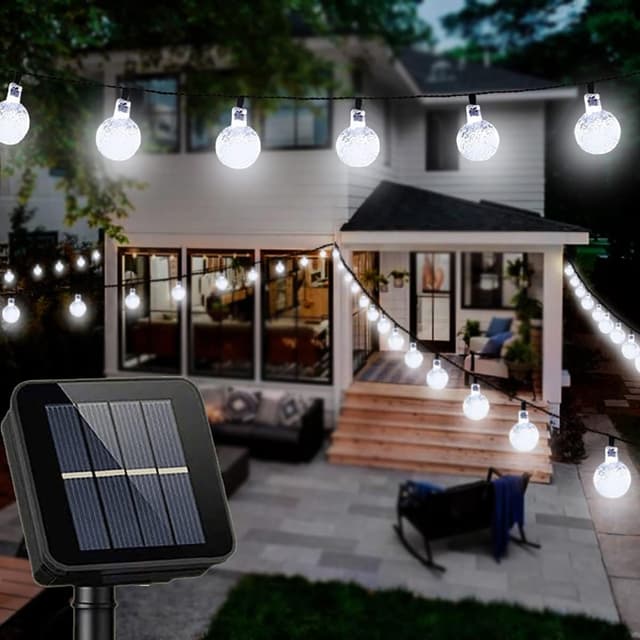 Detalle 1 de Oreunik solar string lights 50 LED, 8 modes