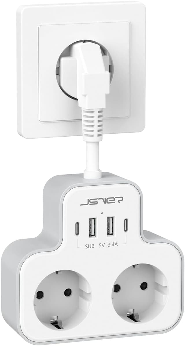 Imagen de JSVER Multiprise USB 6 en 1 murale en OfertitasTOP