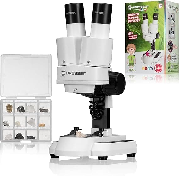 Imagen de Bresser Microscopio Estéreo Junior 🥽 Blanco en OfertitasTOP