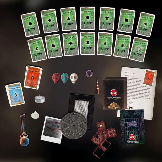 Thumbnail 2 de EXIT® – Die Katakomben des Grauens (Kosmos 694289) – 2-teilige Escape-Room-Abenteuer-Box für 1–4 Spieler ab 12