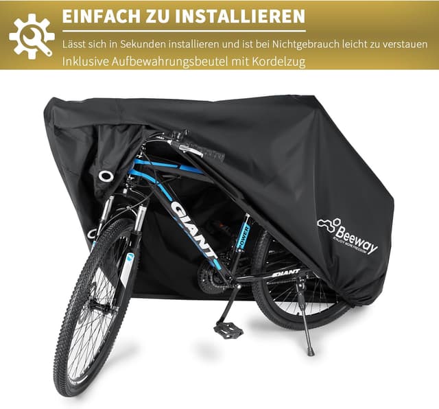 Thumbnail 5 de BEEWAY Fahrradabdeckung 200 x 110 x 70 cm