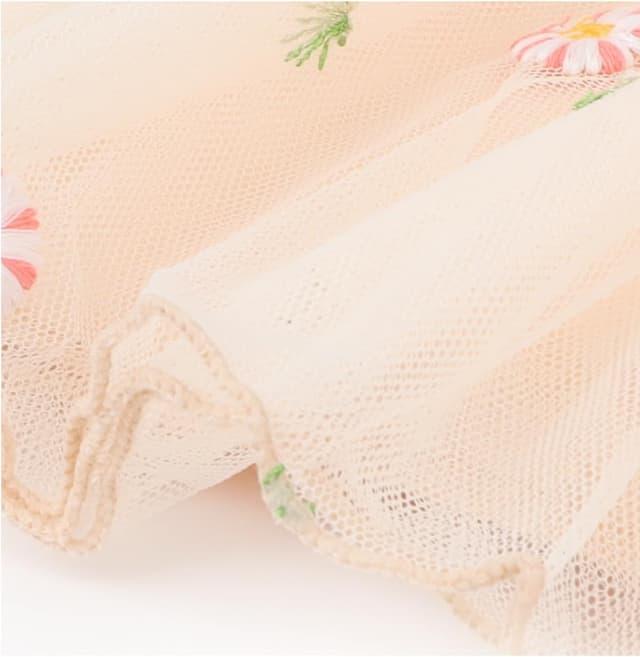 Thumbnail 6 de Bezioner Girls’ Embroidered Tulle Skirt (4 Layers, Floral) with Lining