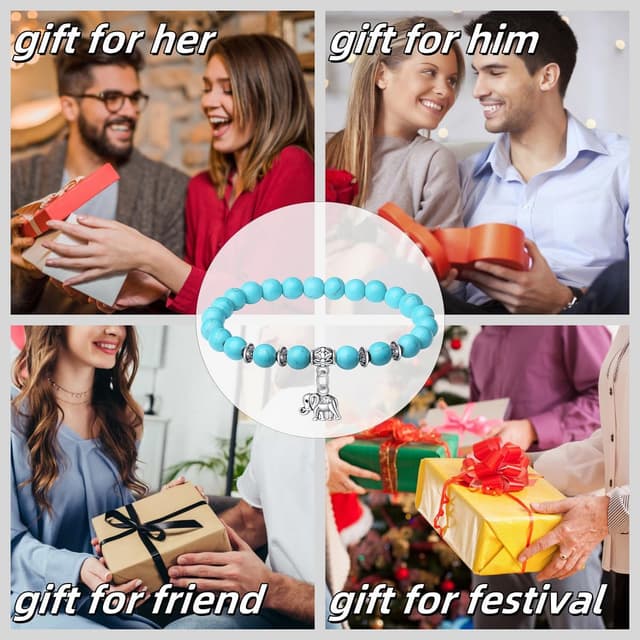 Detalle de XIANNVXI Elephant Bracelet 8mm Crystal