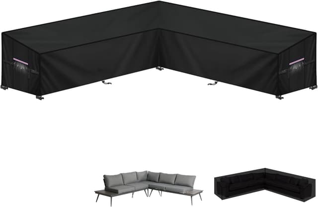 Imagen de LAMUNI Housse Canapé d'Angle 295x295 cm en OfertitasTOP