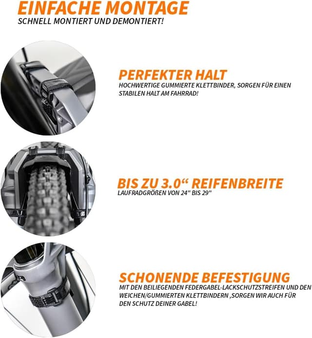 Thumbnail 3 de unleazhed M02 MR02 Mountainbike Schutzbleche 3.0