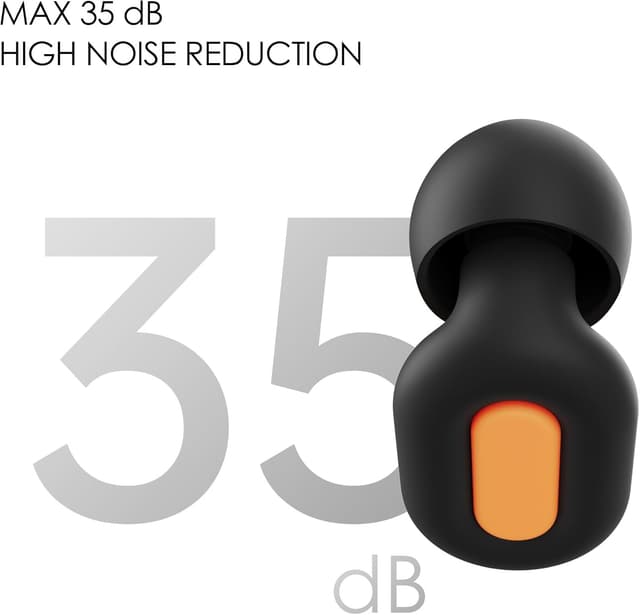 Detalle de #1 Ohrstöpsel zum Schlafen (SNR 35 dB, Flüssigsilikon, 4 Paar XS–L) gegen Schnarchen & Geräusche