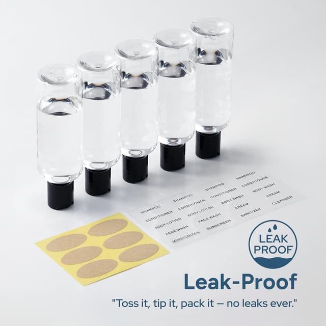 Detalle de Owlyee Travel Bottles 3.4 oz for TSA