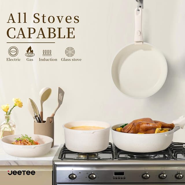 Thumbnail 6 de JEETEE 17pc Nonstick Cookware Set