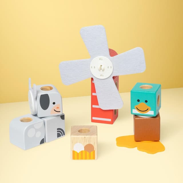 Thumbnail 4 de Melissa & Doug Blockables Bauernhoffreunde 16-teilig đź§©