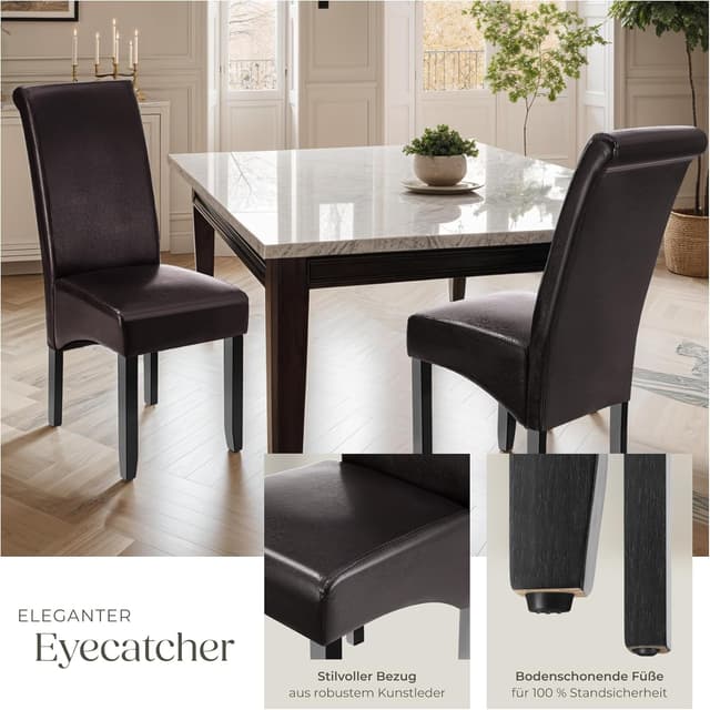 Thumbnail 4 de tectake® 4er Set Stühle 106 cm