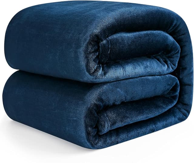 Detalle de EHEYCIGA fleece blanket 150x200cm navy