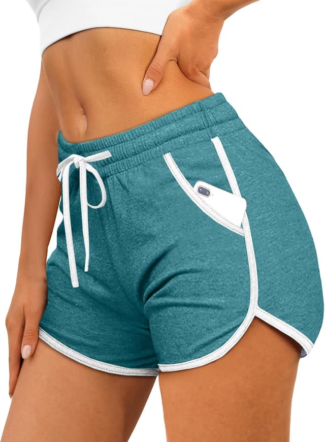 Thumbnail 6 de Aloodor Women’s Athletic Shorts: Dolphin Style with Drawstring and Pockets