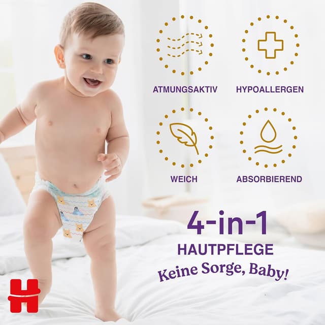 Detalle 2 de HUGGIES Pants Extra Care Größe 4 Windeln 👶