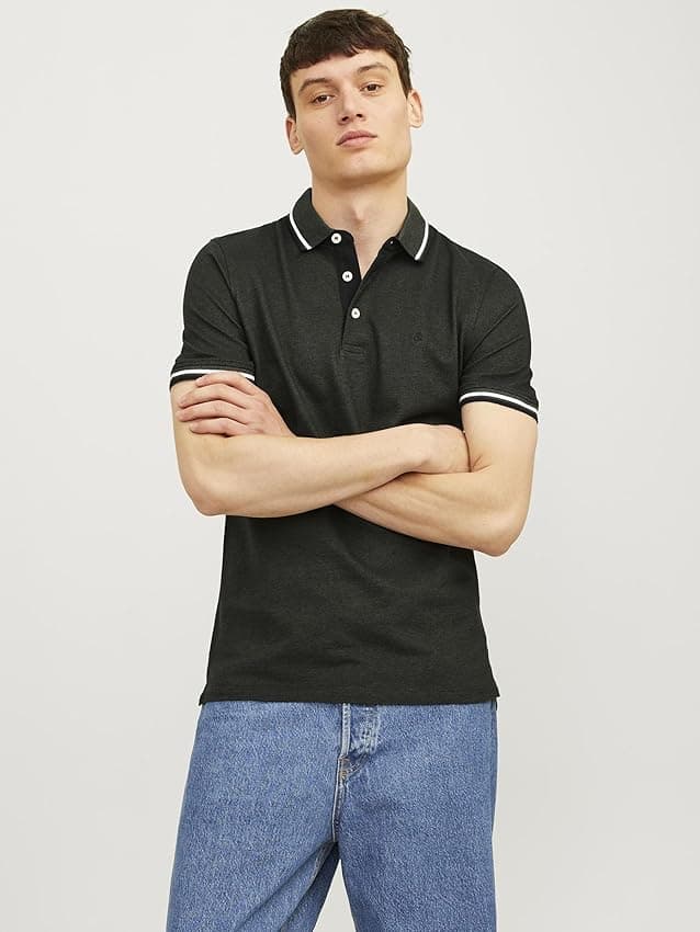 Thumbnail 6 de Jack & Jones Polo SS 2pk, Hombre Bright Cobalt/Blanco