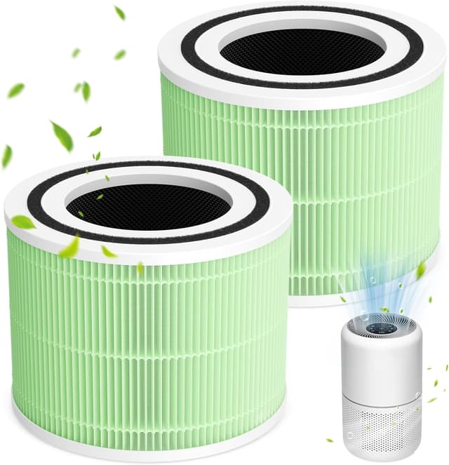 Detalle de 2er Ersatzfilter-Set für LEVOIT Core 300 / Core 300S (Core 300-RF) – 3-in-1 HEPA, Aktivkohle & Vorfilter