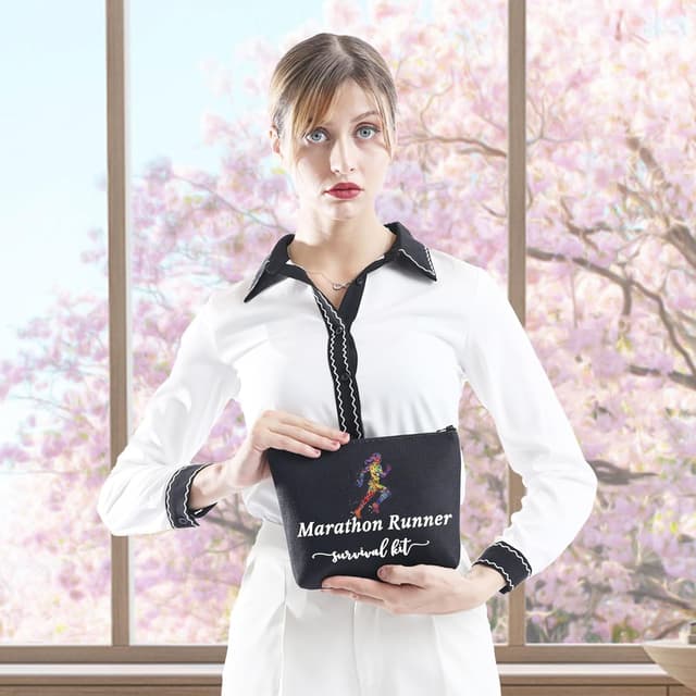 Detalle 2 de JTOUK Running Runner Marathoner Survival Kit Makeup Bag (Black, EU)