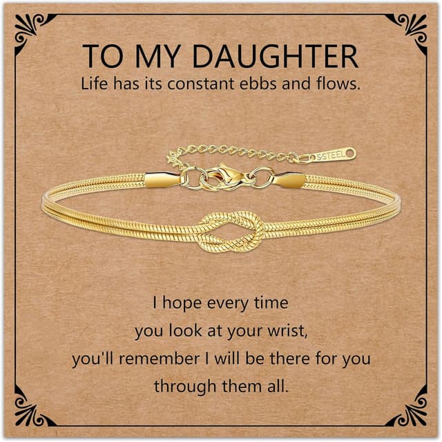 Detalle 2 de HEYEJET Liebesknoten Armband aus Edelstahl (Silber/Gold) – Geschenkidee für Paare, Familie & Freunde