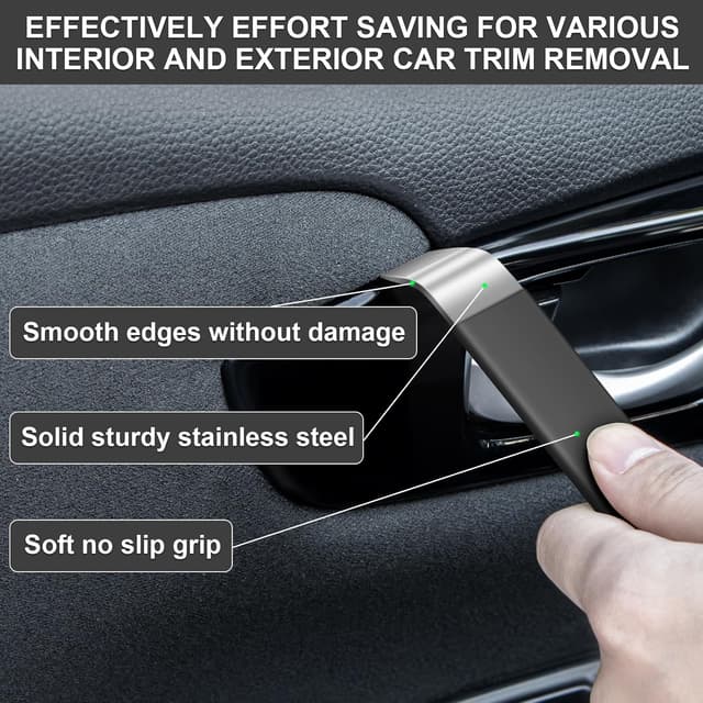 Detalle 2 de Eaukar Auto-Demontage-Werkzeuge-Set (24-teilig) für Zierleistenkeile, Verkleidungen und Autoradioausbau