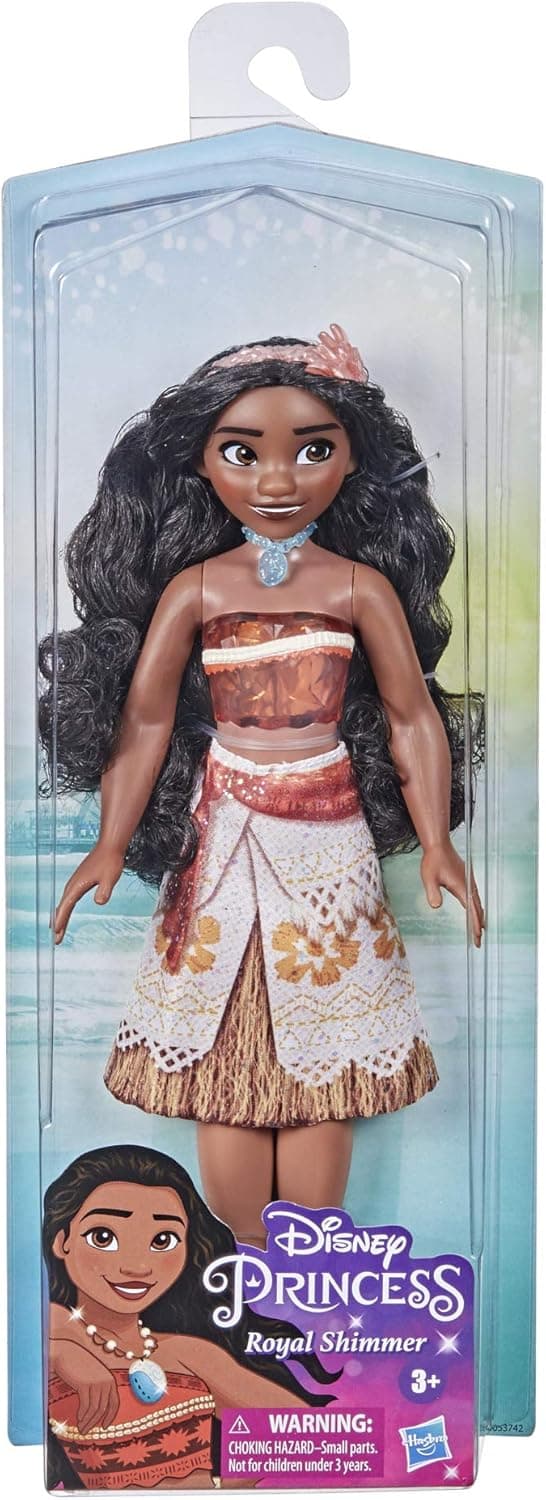 Detalle de Hasbro Disney Princess Royal Shimmer Moana Doll with Fashion Skirt & Accessories
