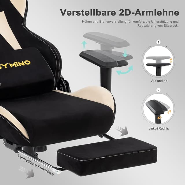 Thumbnail 5 de Symino Chaise Gamer XL 300 kg đź’ş