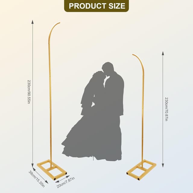 Detalle de PlusFive Curved Wedding Arch 1.9m & 2.3m