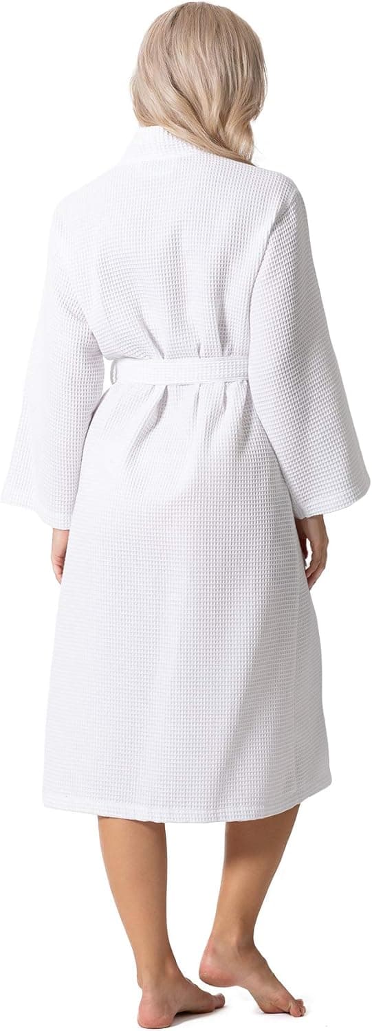 Thumbnail 5 de Kimono robe 52% cotton waffle knit