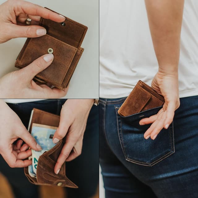 Thumbnail 6 de Berliner Bags Vintage Slim Wallet Hamburg Geldbörse 8 Karten