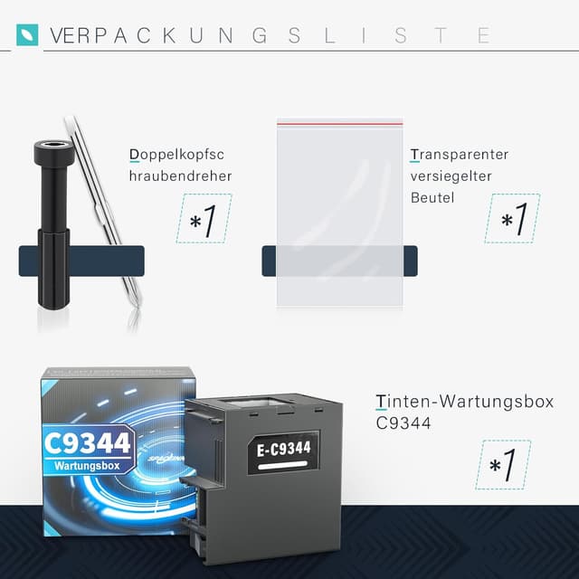 Detalle 2 de SPACEINK Spaceink C9344 Tinten-Wartungsbox für XP