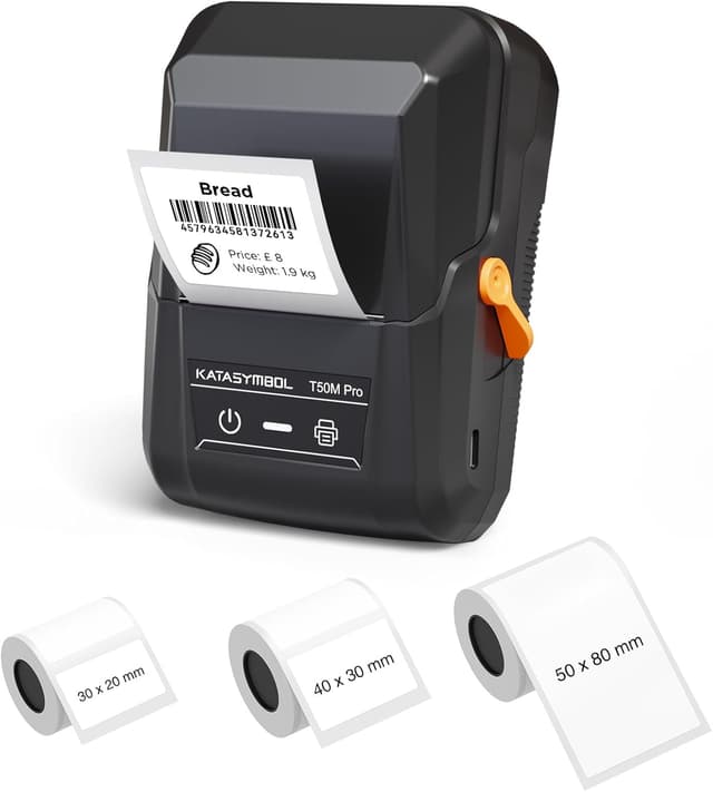 Detalle de SUPVAN T50M Pro Version 2 Bluetooth Label Maker (inkless) with 3 tapes and waterproof wide labels